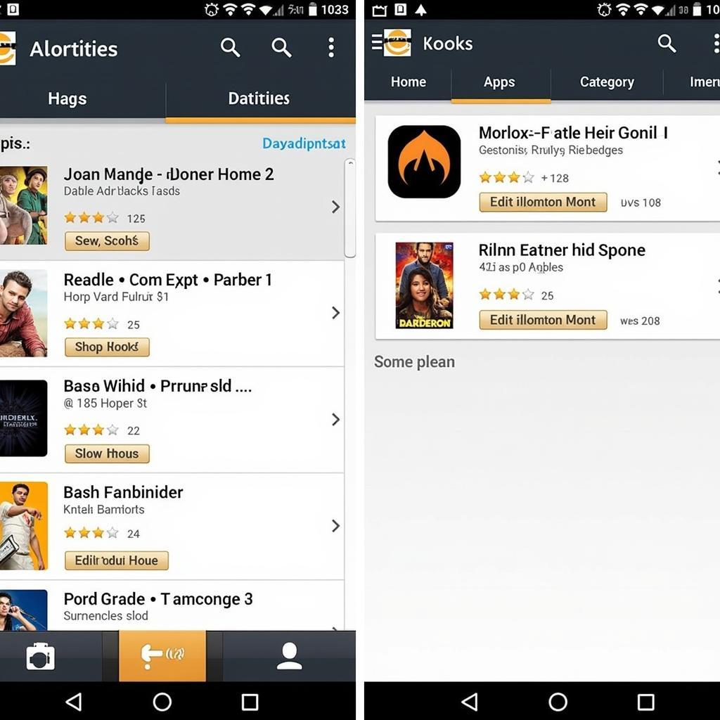 Giao diện Amazon Appstore trên BB10