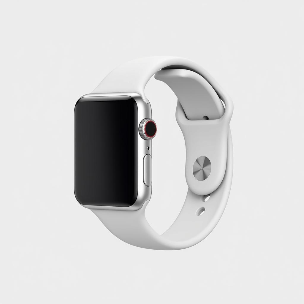 Apple Watch Series 4 màu trắng với thiết kế sang trọng