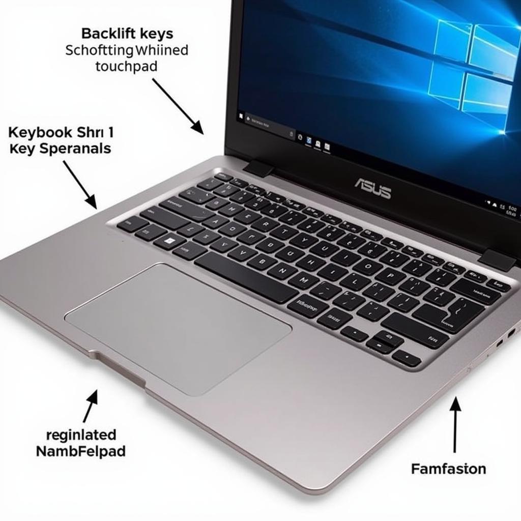 Bàn phím và Touchpad Asus ZenBook Duo 14