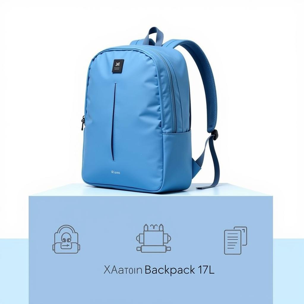 Balo Xiaomi 17L màu xanh dương