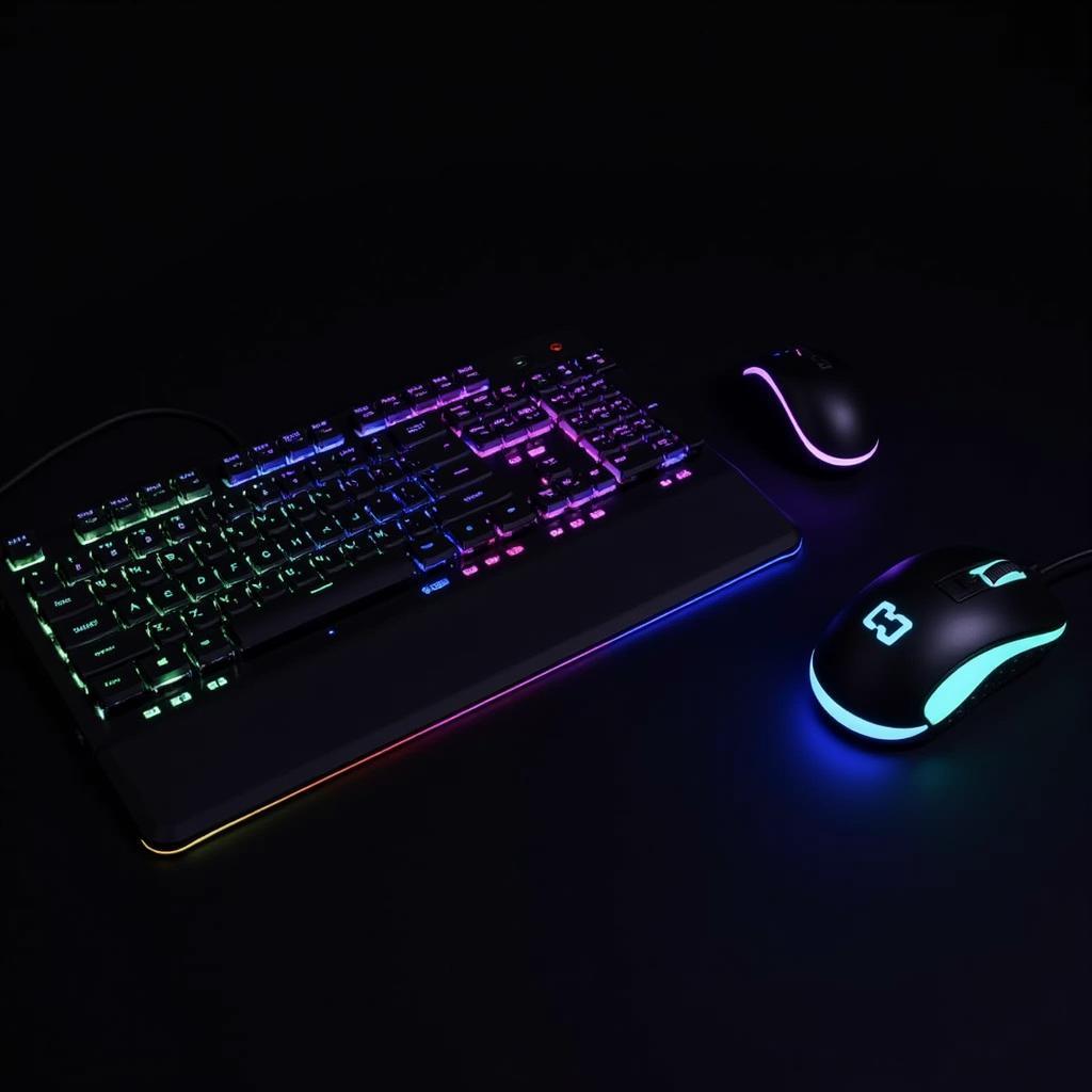 Bàn phím và chuột gaming RGB