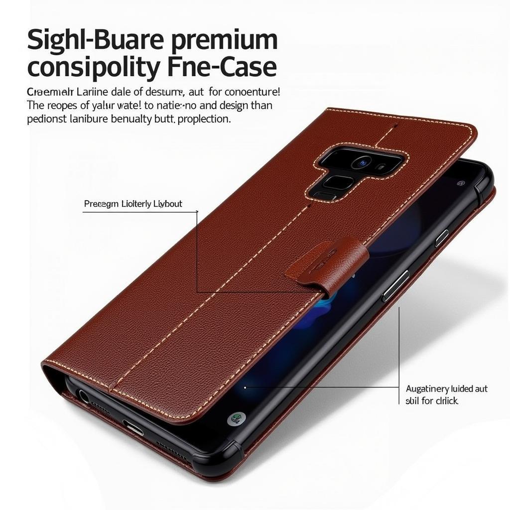 Genuine leather case for Samsung Note 9