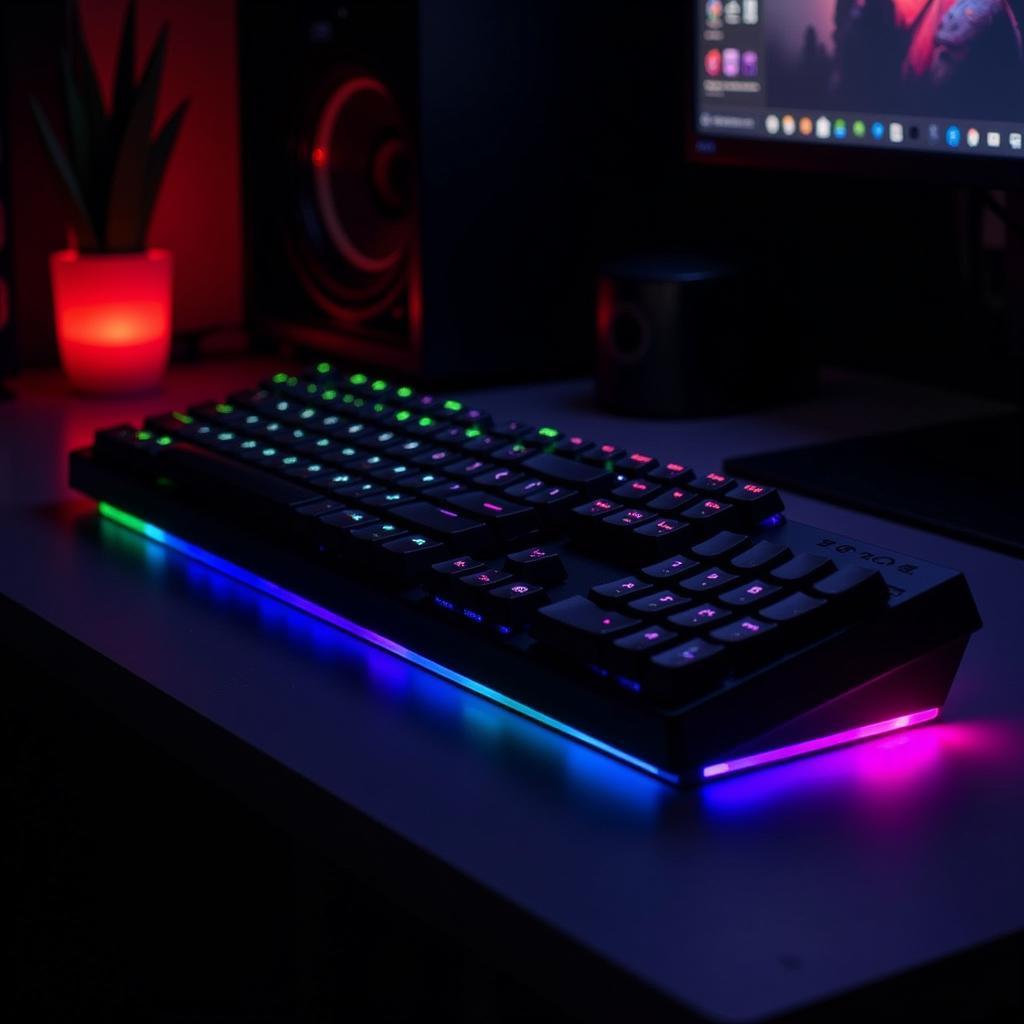 Hệ thống đèn RGB Chroma trên bàn phím BlackWidow X Chroma