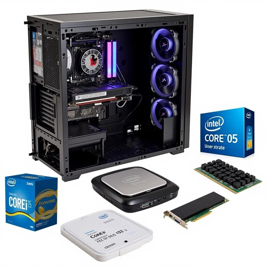 Hình ảnh bộ PC gaming sử dụng chip i5 9400F cũ