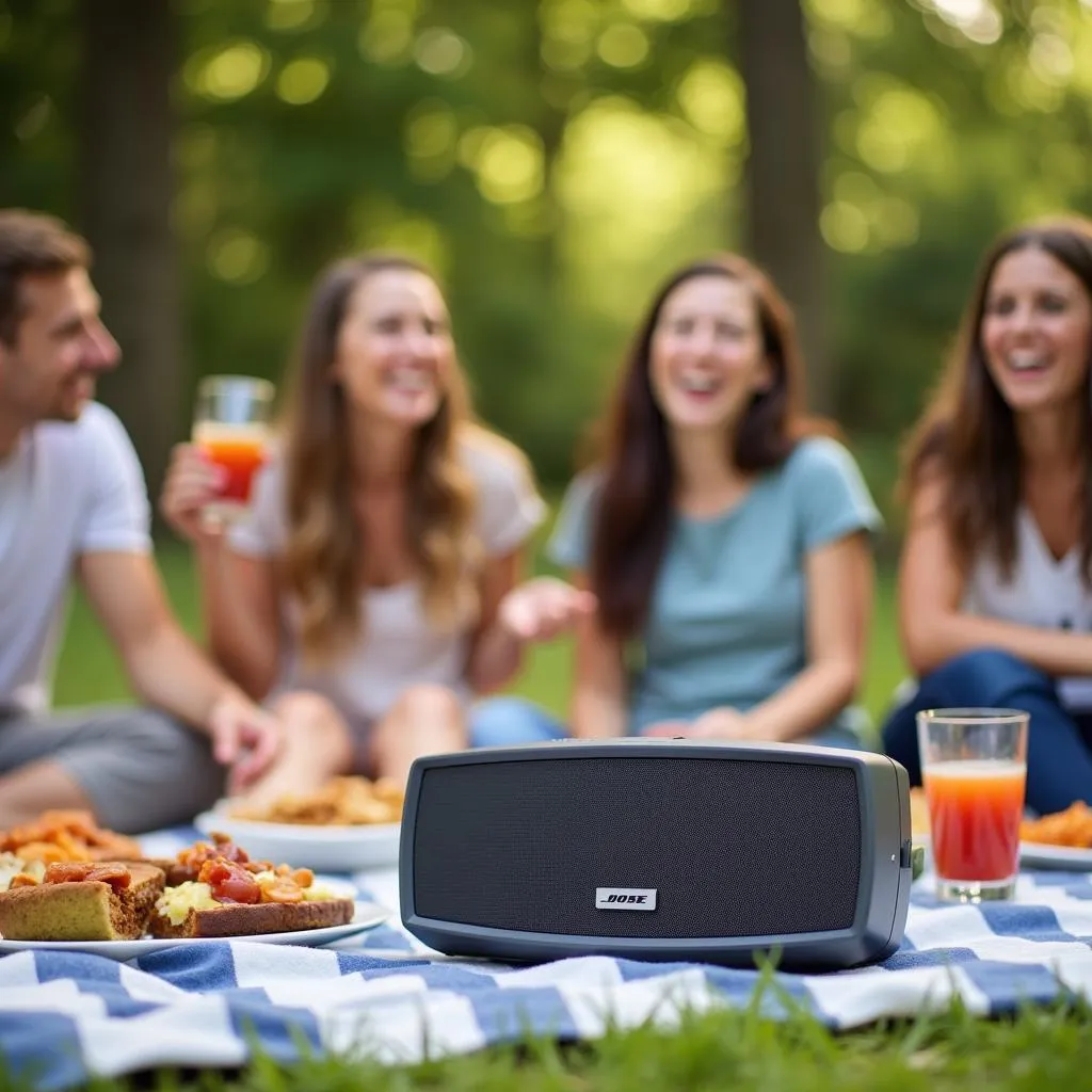 Bose SoundLink Mobile Speaker II phát nhạc ngoài trời