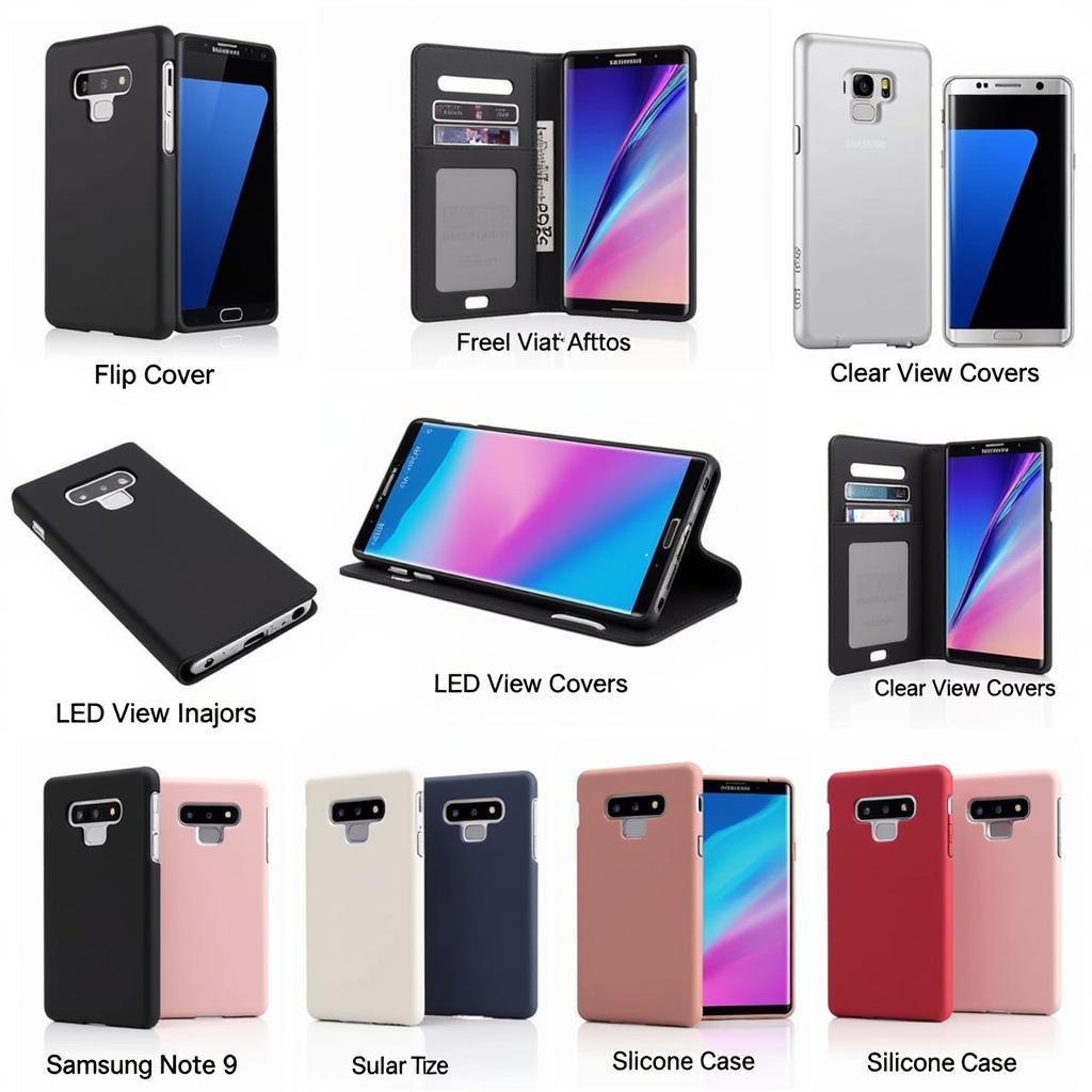 Different types of Samsung Note 9 cases