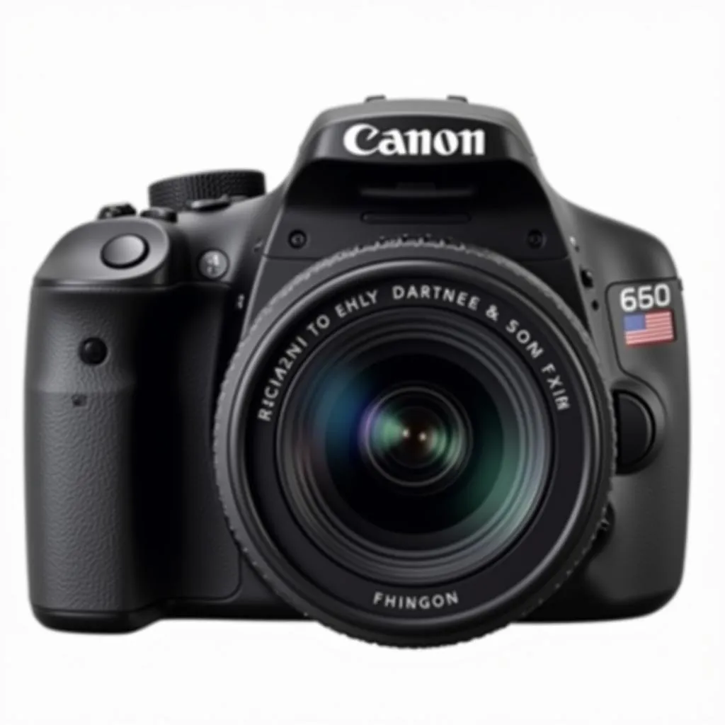 Canon 650D góc nhìn chính diện