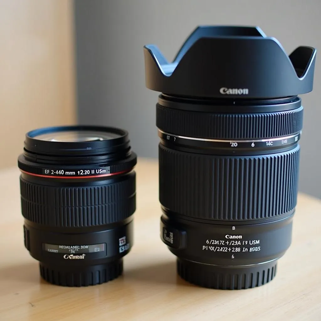 Canon EF 24-105mm f/4L IS USM II: So sánh với các ống kính khác