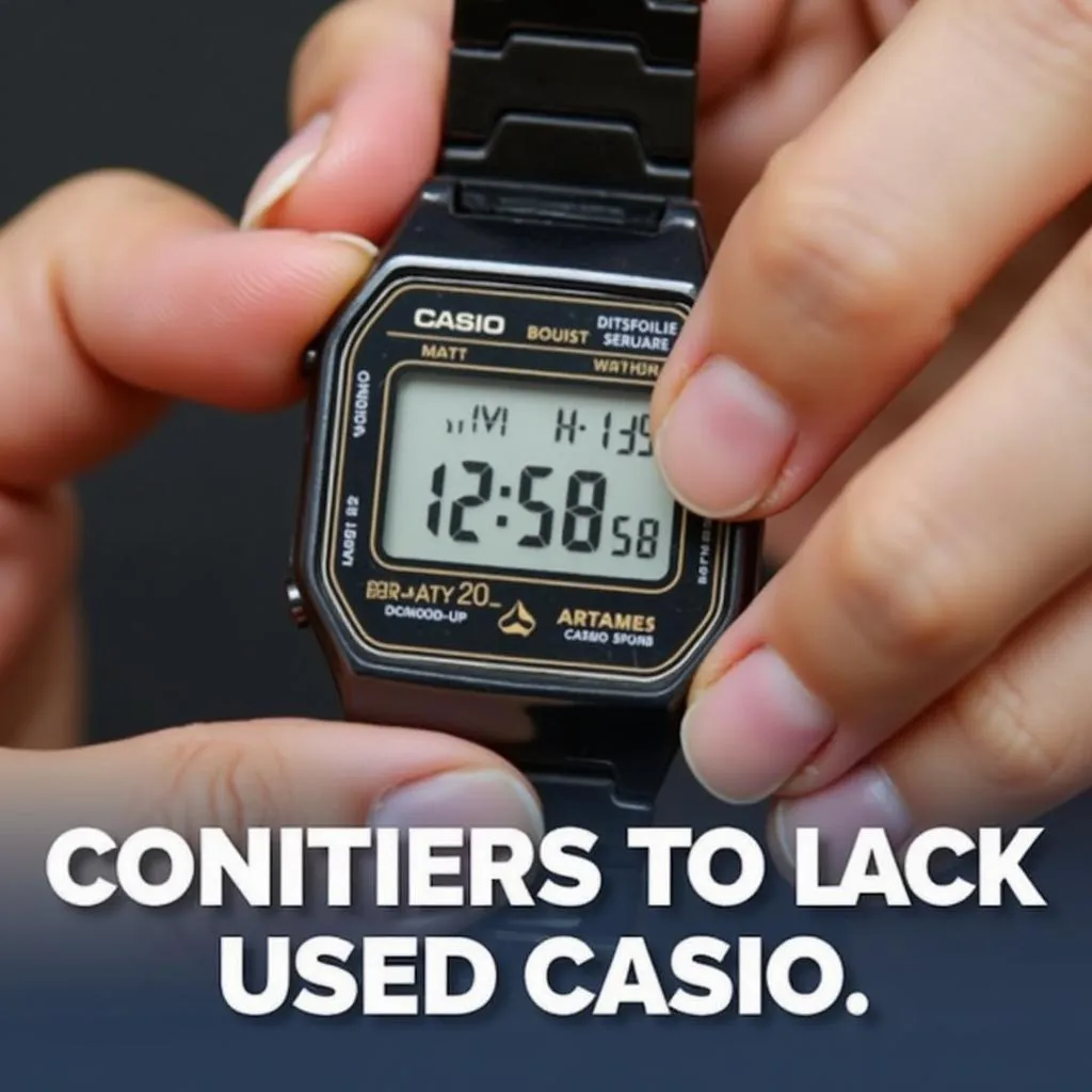 Kiểm tra ngoại hình đồng hồ Casio cũ