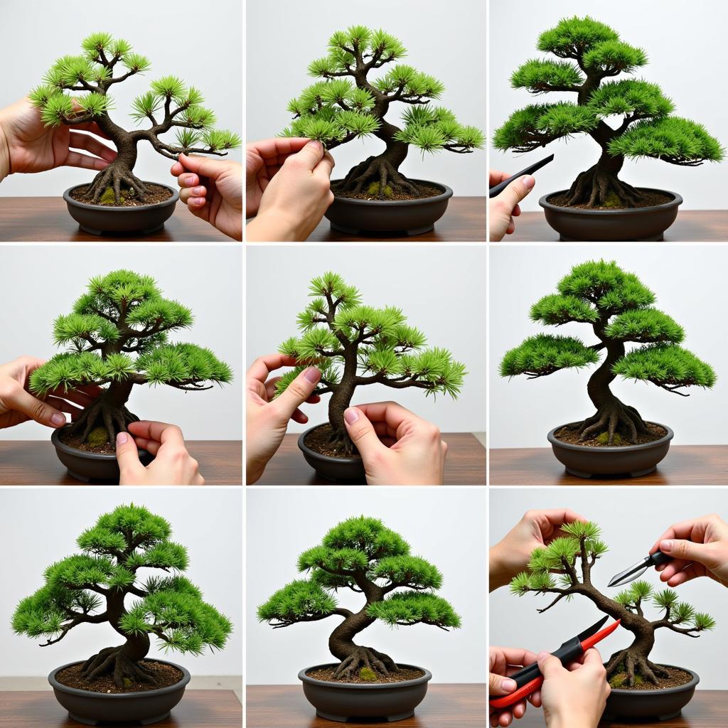 Cắt tỉa và tạo dáng bonsai