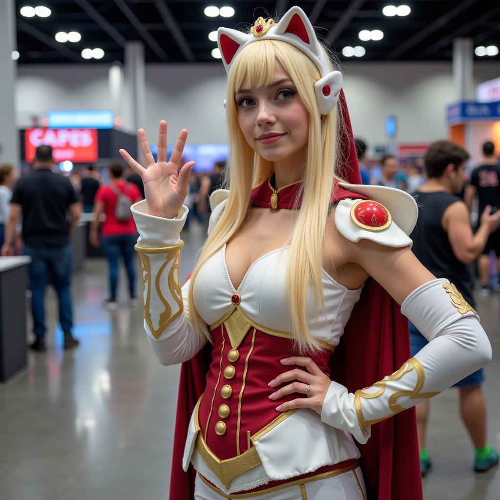 Cô gái mặc trang phục hóa trang cosplay