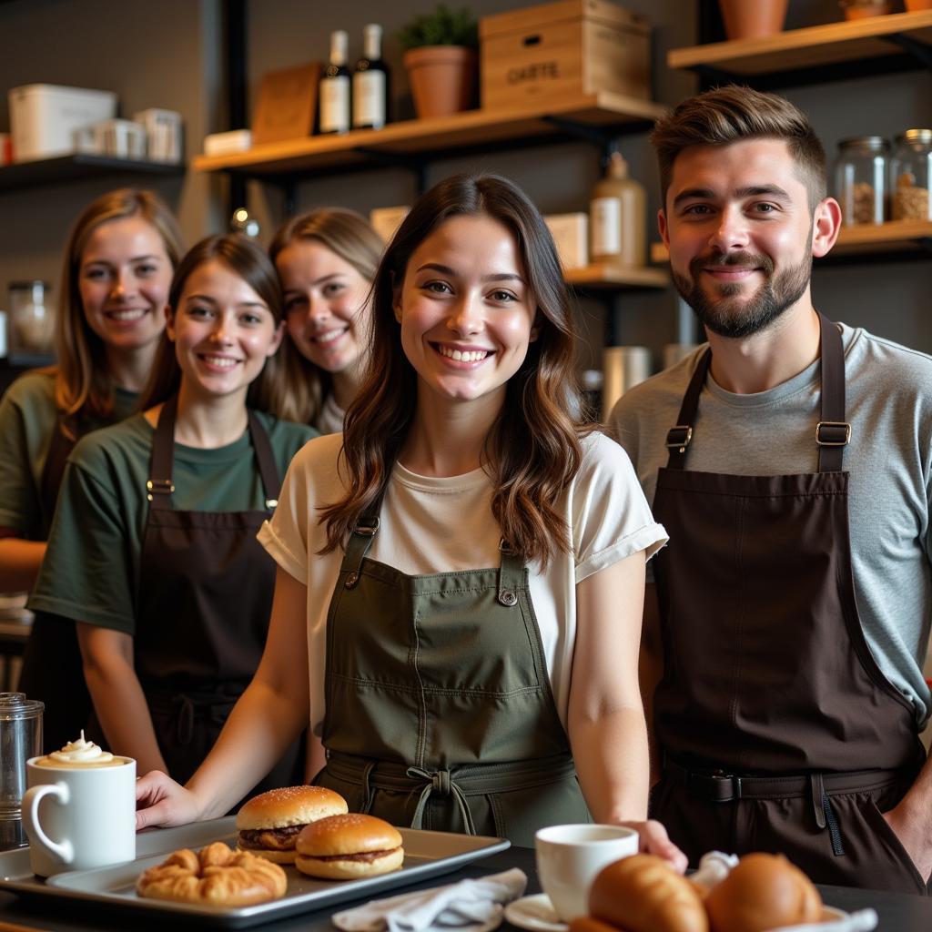 Cơ hội việc làm phục vụ cafe