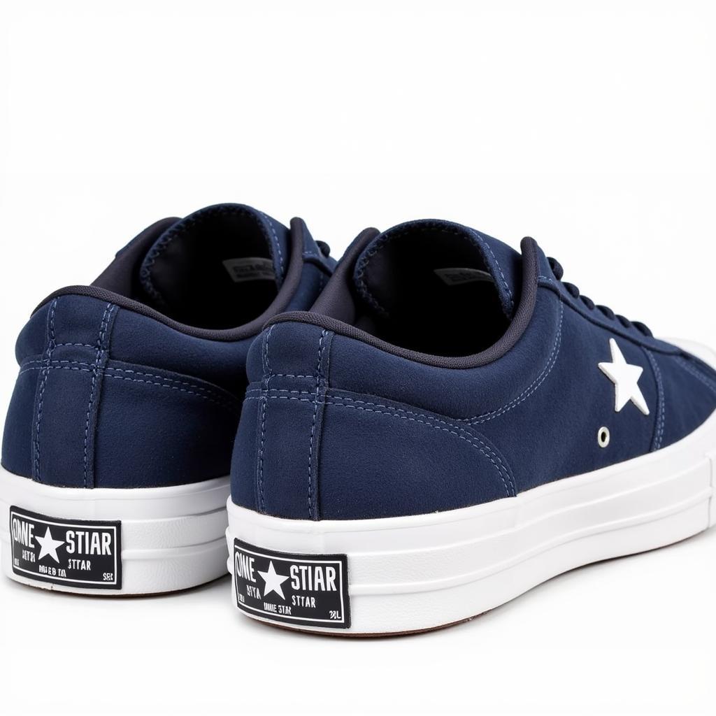 Giày Converse One Star màu xanh navy chất liệu da lộn