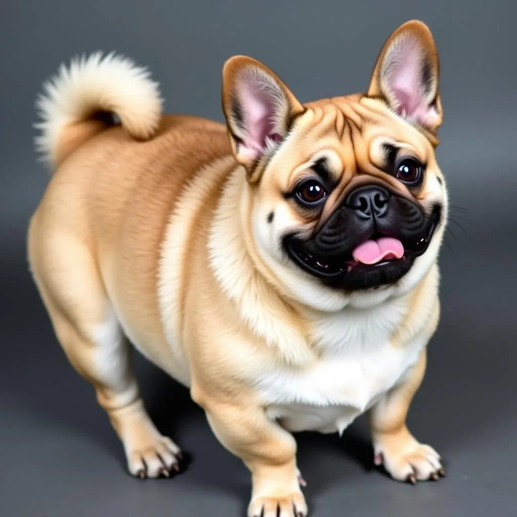 Hình ảnh chú chó Corgi lai Pug