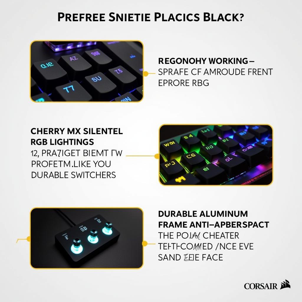 Corsair Strafe RGB Silent Switch Ưu Điểm Nổi Bật