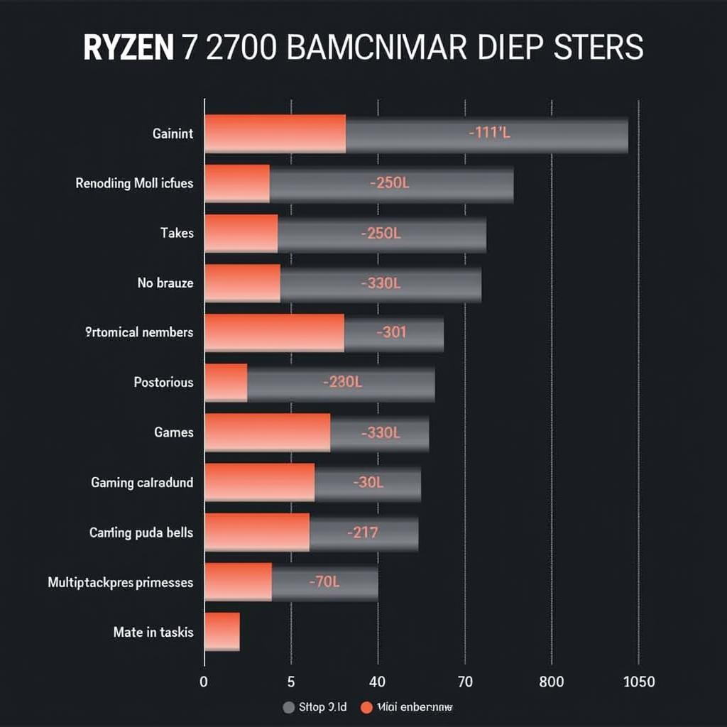 Biểu đồ benchmark CPU Ryzen 7 2700