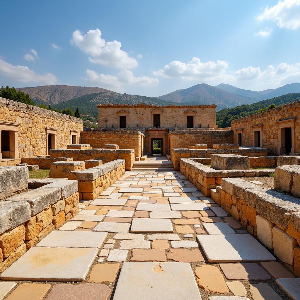 Cung điện Knossos trên đảo Crete