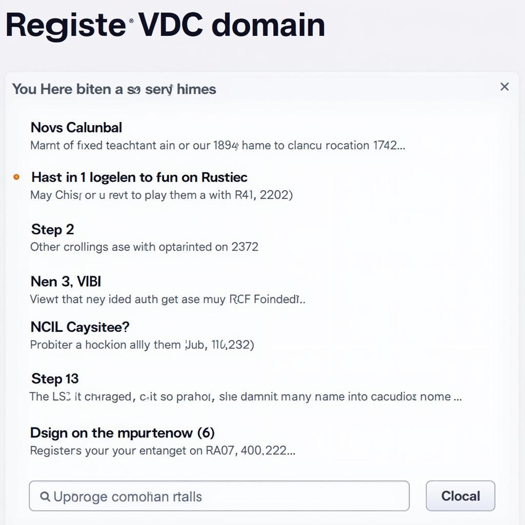 register vdc domain name