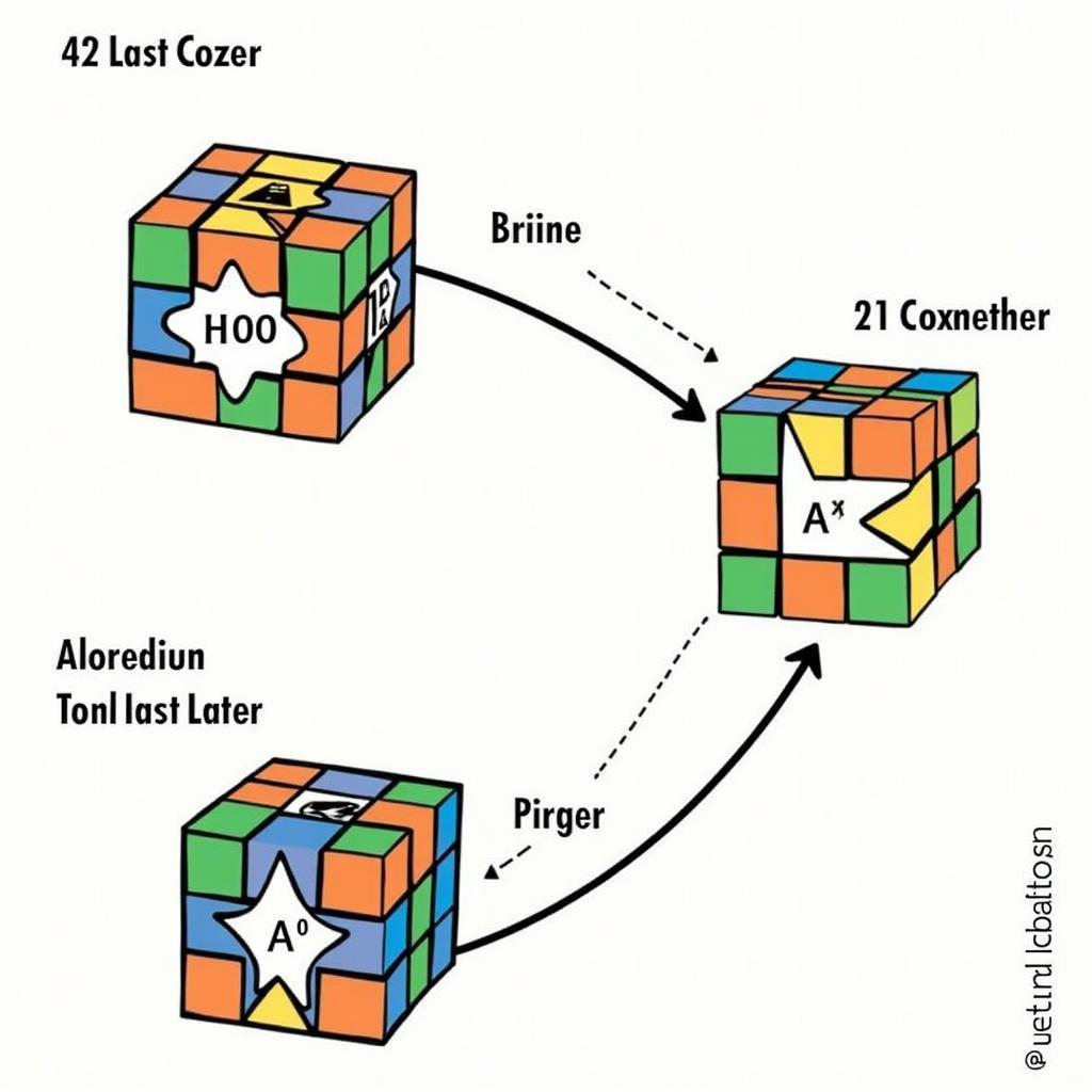 Định Hướng Viên Góc Rubik 2x2