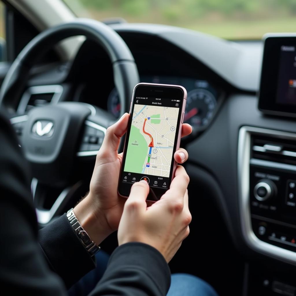 Định vị Sat Nav trên điện thoại