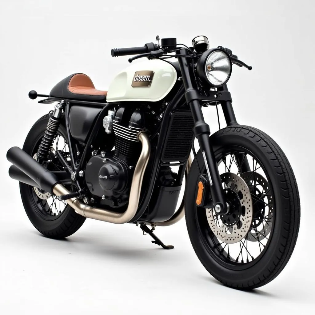 Hình ảnh xe Dream độ phong cách Cafe Racer