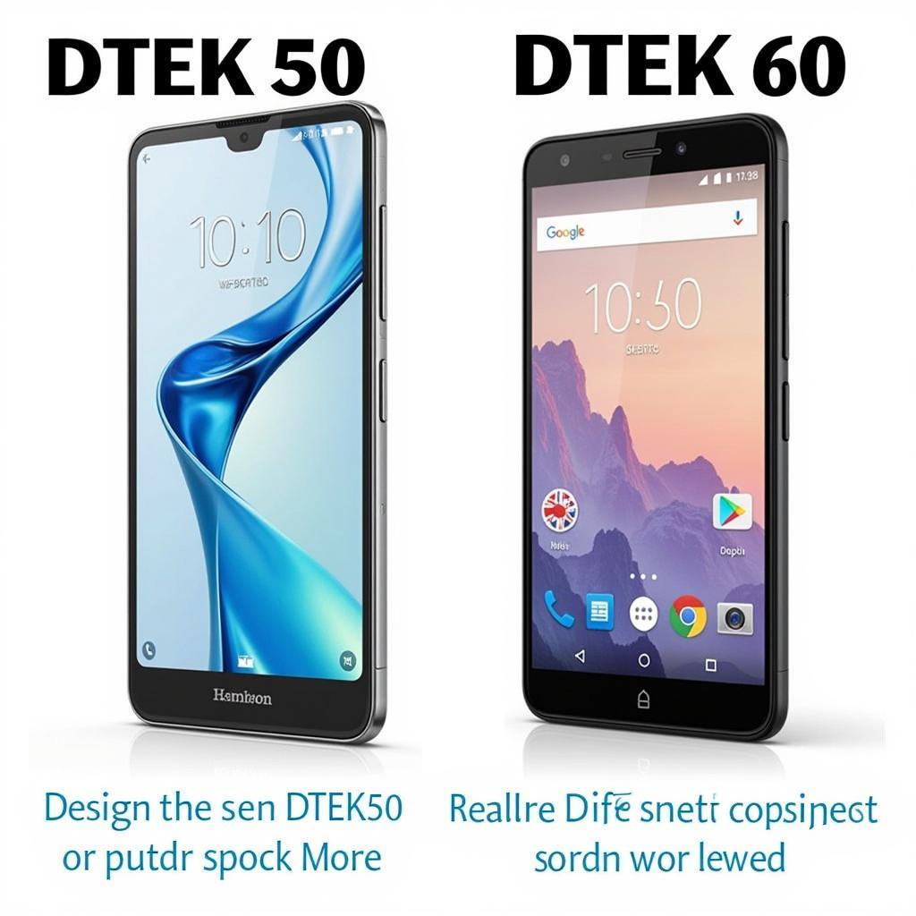 DTEK50 và DTEK60: So sánh