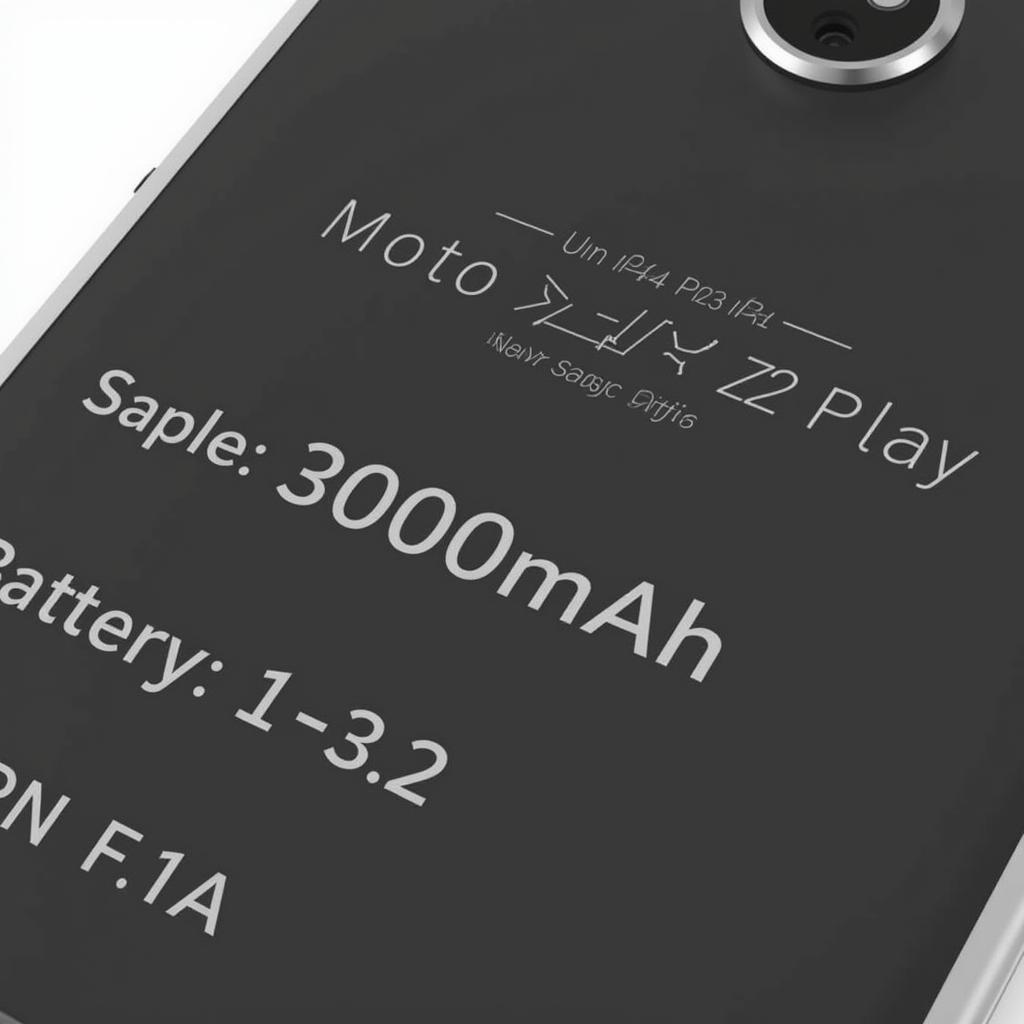 Dung lượng pin Moto Z2 Play