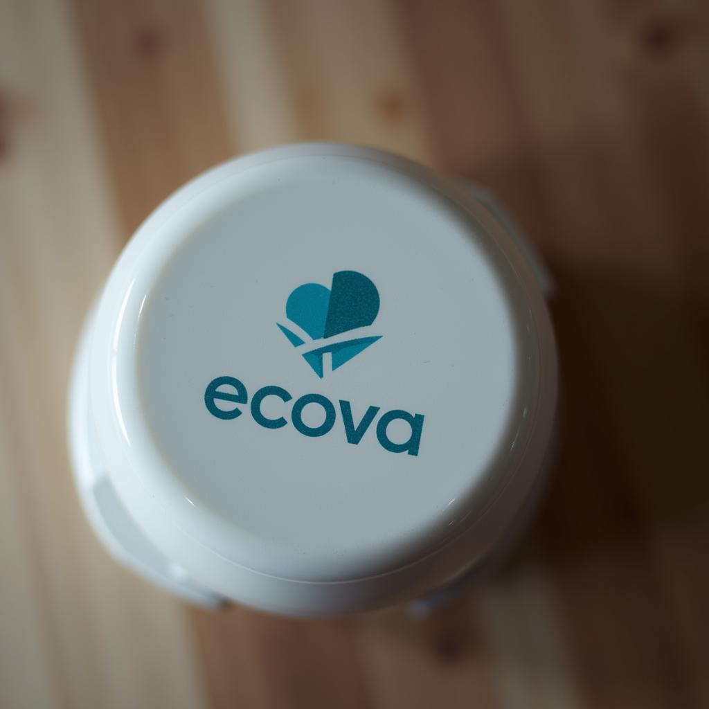 Logo Ecova trên sản phẩm