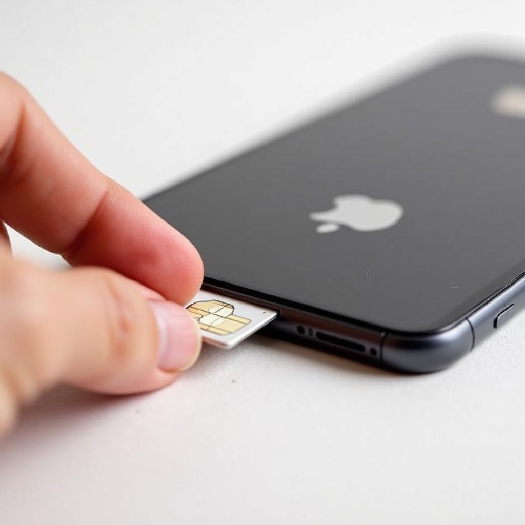 Ghép sim thủ công trên iOS 13 bước 1