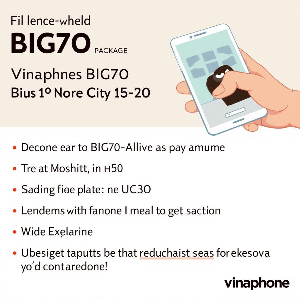 Gói cước Vinaphone BIG70