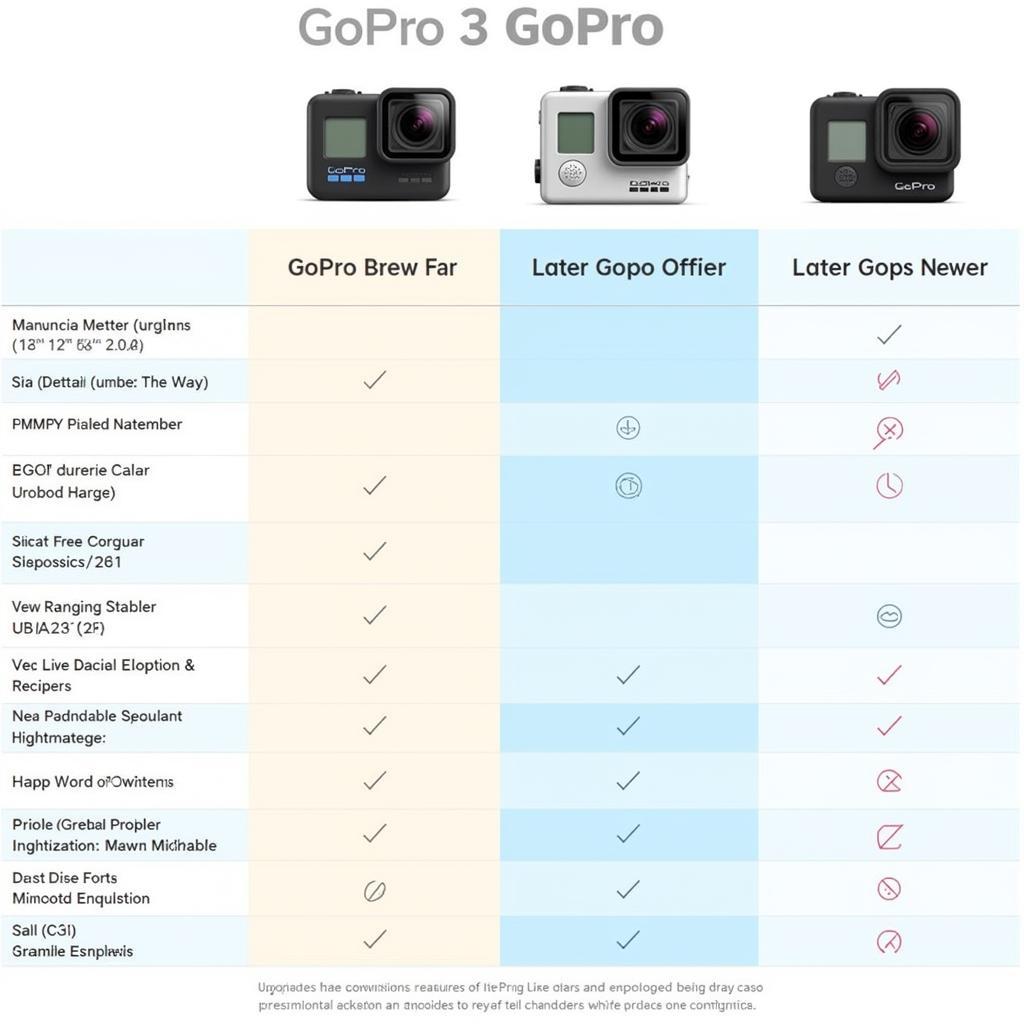 So sánh GoPro 3 với các phiên bản mới hơn