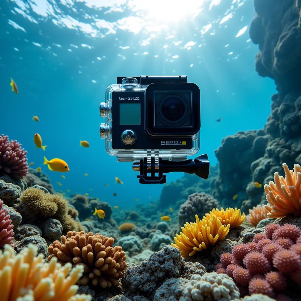 GoPro Hero 3 Black Edition đang quay phim dưới nước