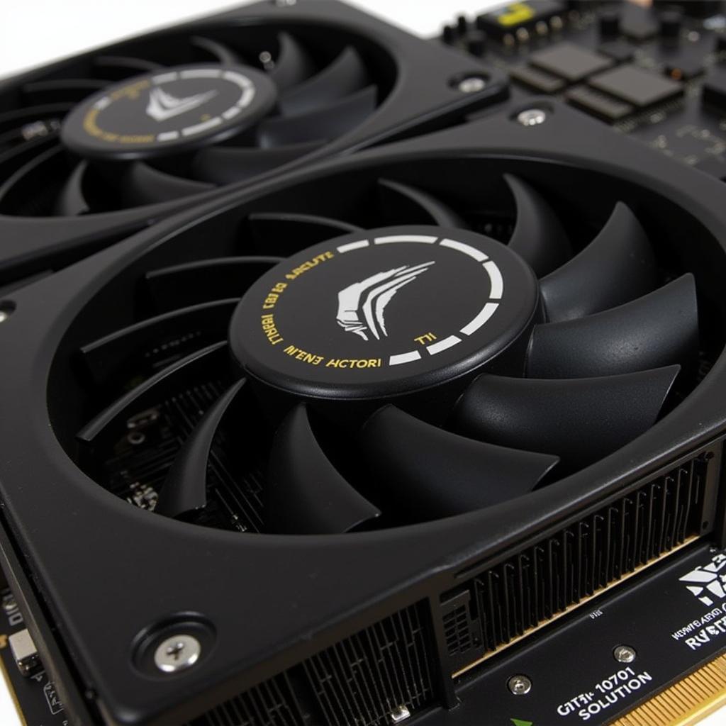 Hệ thống tản nhiệt kép trên GTX 1070 Ti Palit