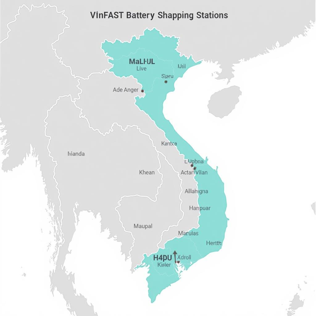 Hệ thống trạm đổi pin VinFast rộng khắp