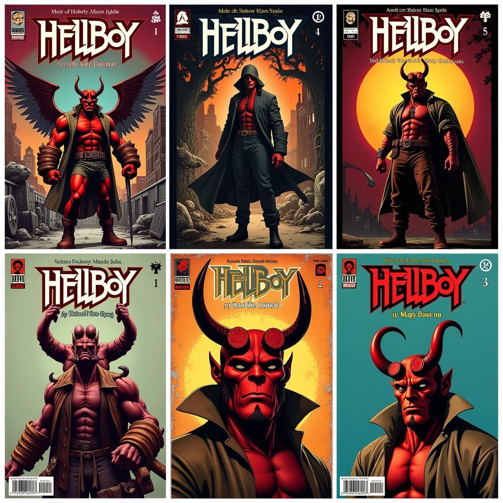 Bìa truyện tranh Hellboy với dòng chữ "Những Chap Hay Nhất"