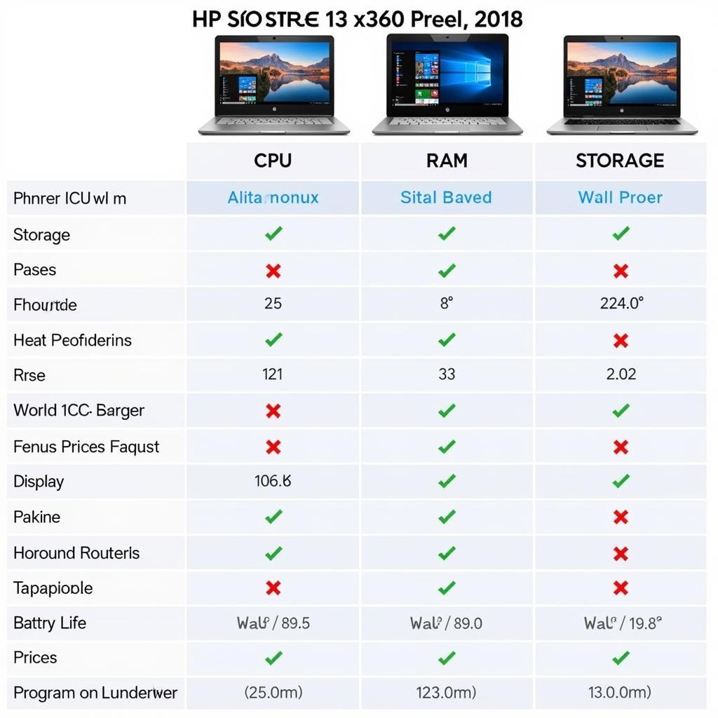 HP Spectre 13 x360 2018 Comparison