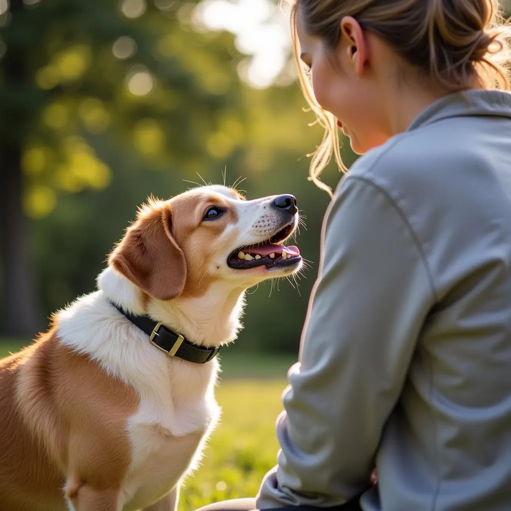 Chó dữ đang gầm gừ với người lạ