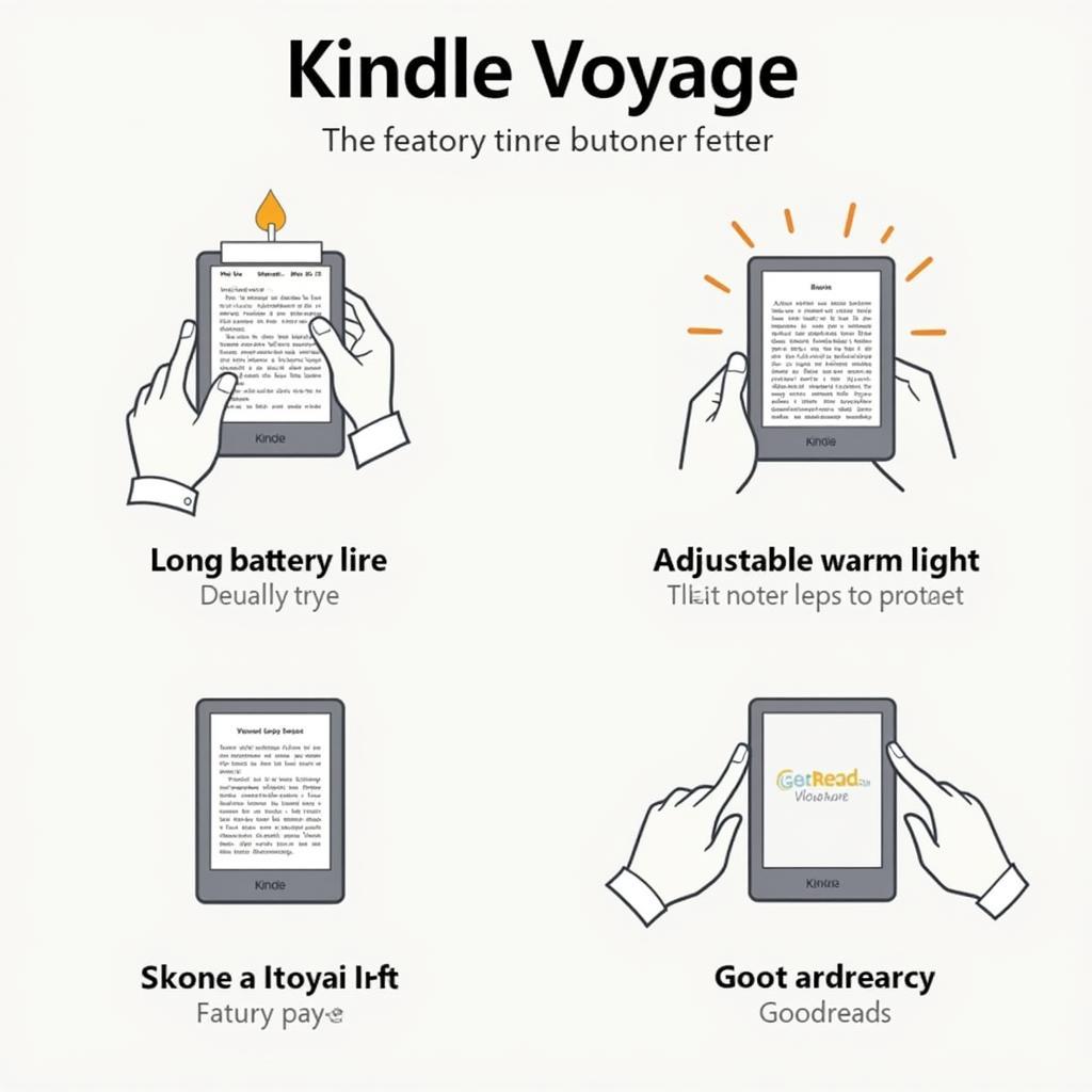 Tính năng Kindle Voyage