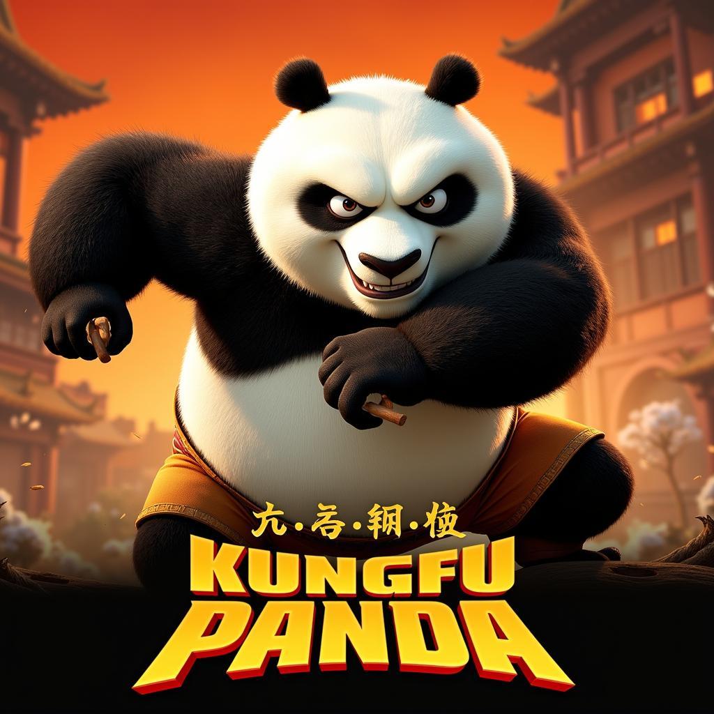 Poster phim Kungfu Panda 1 song ngữ