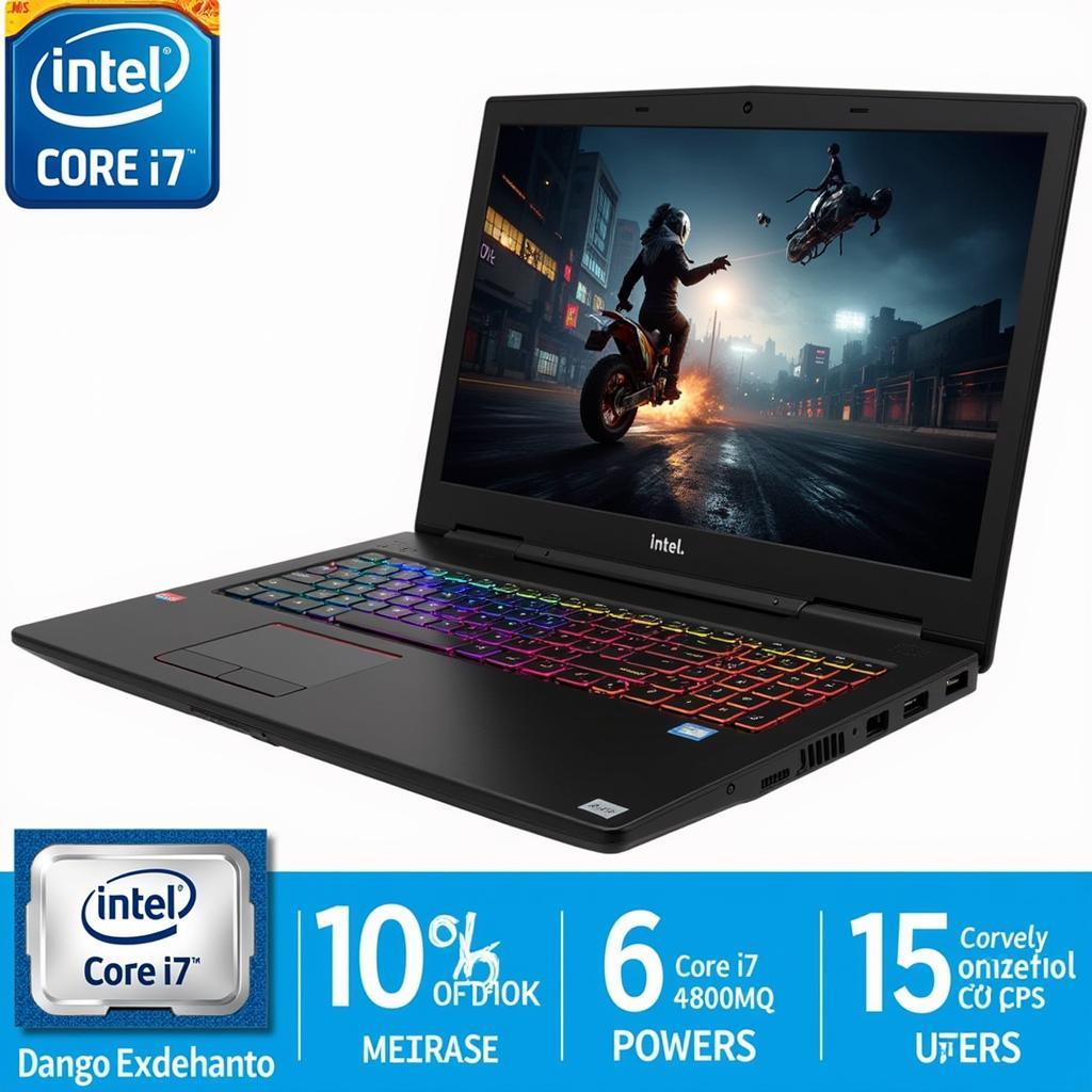 Laptop gaming trang bị chip i7 4800MQ