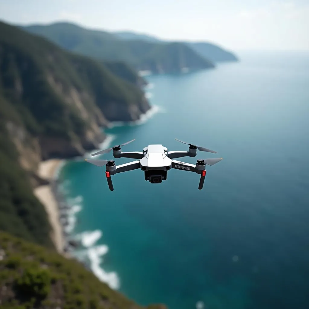 Mavic Pro Platinum bay trên biển