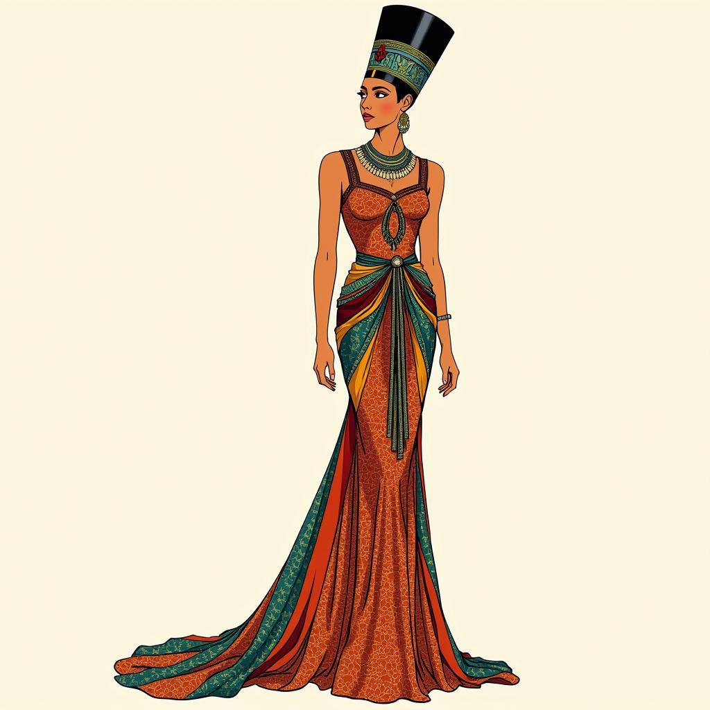 Trang phục lấy cảm hứng từ Nefertiti