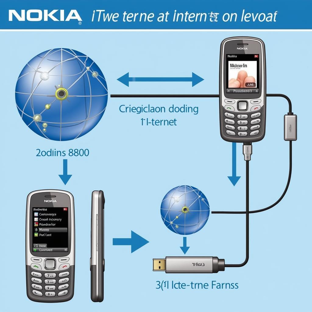 Nokia 8800 Kết nối Internet