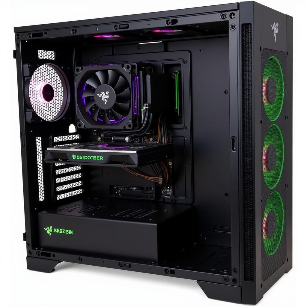 Hệ thống tản nhiệt NZXT H440 Razer Edition