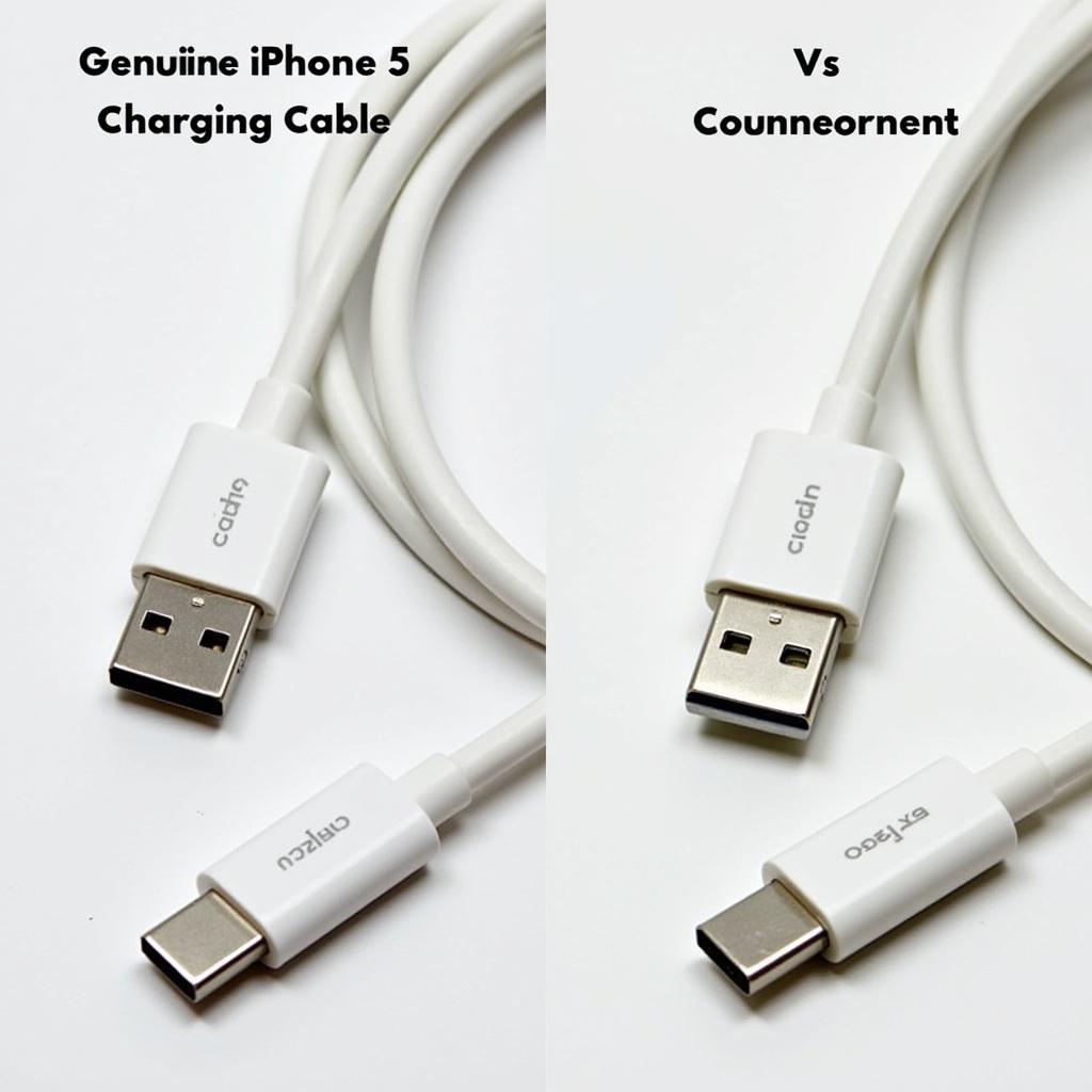 Differentiating Authentic and Fake iPhone 5 Chargers