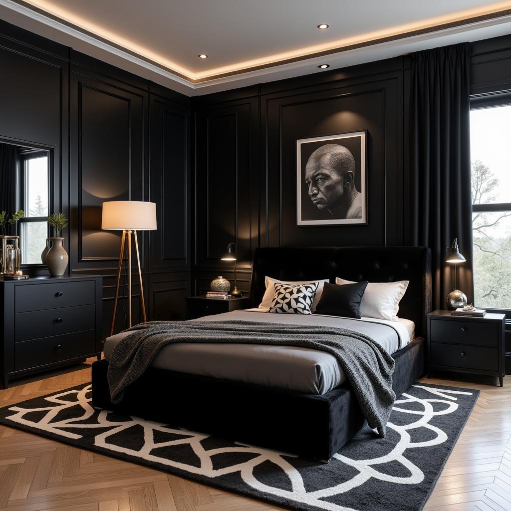 Phòng ngủ hiện đại phong cách Black Deco