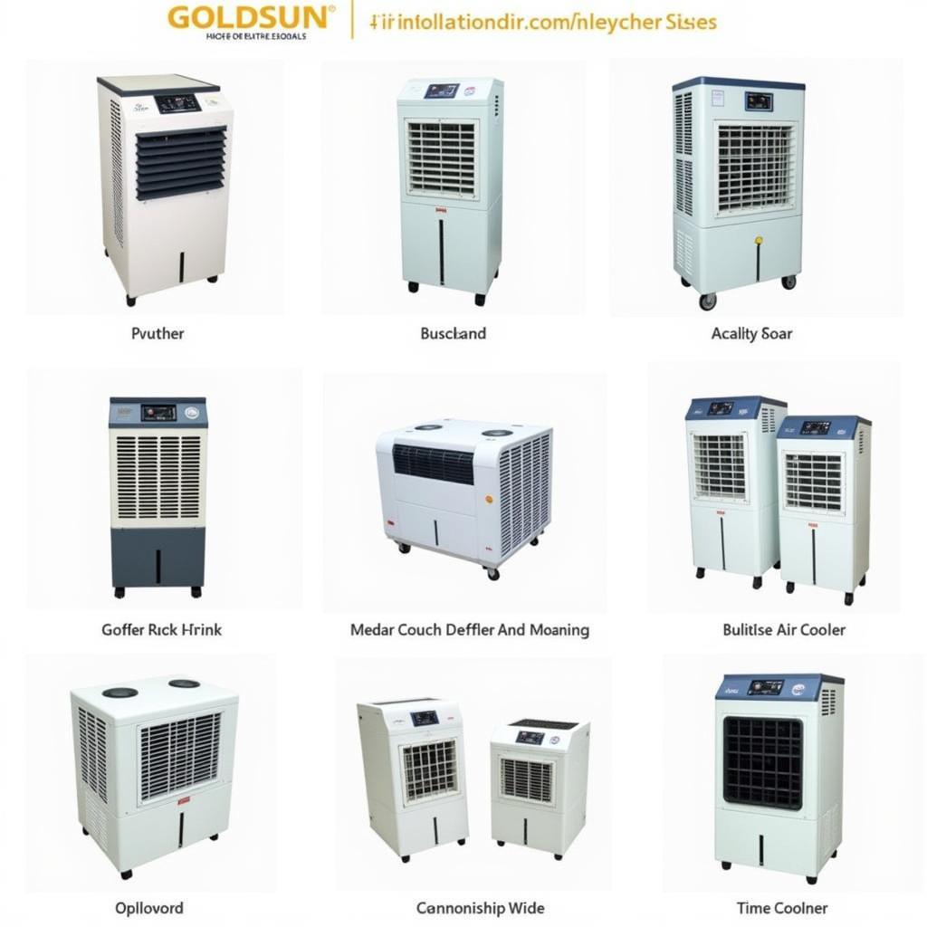 Quạt điều hòa Goldsun đa dạng mẫu mã