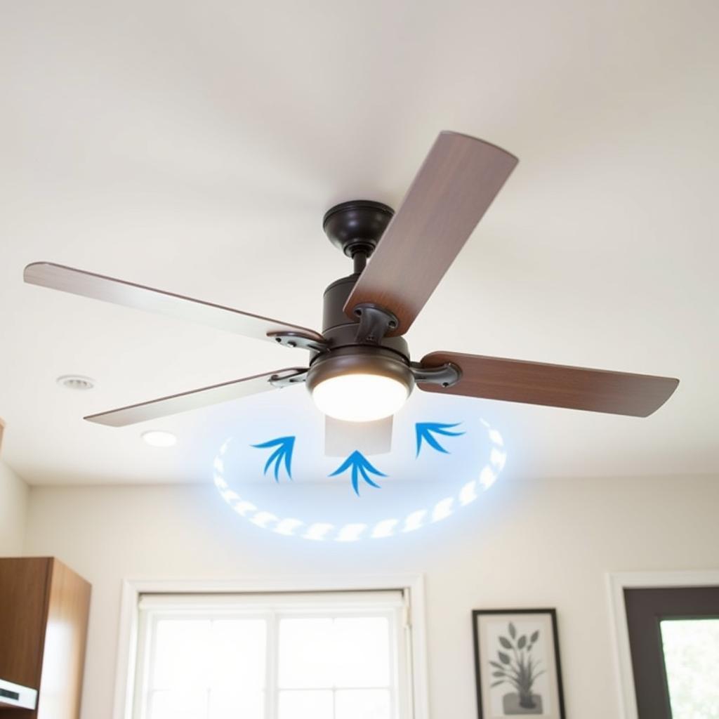 Retractable Ceiling Fan in Action