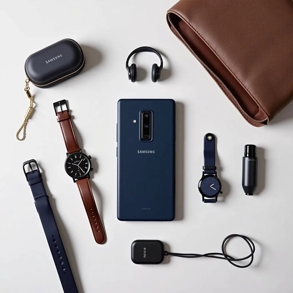 Samsung Z Fold 3 Thom Browne Edition with included accessories