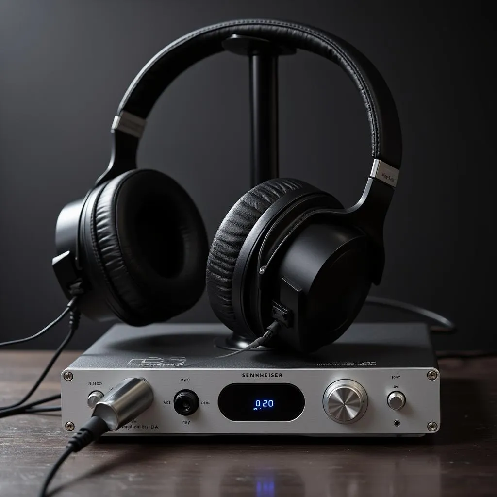 Sennheiser HD8 kết nối với Amp/Dac